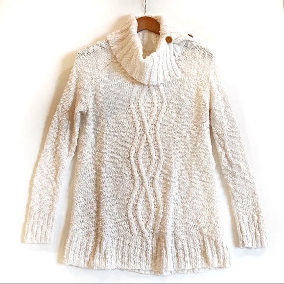 Moth Sweaters - Anthropologie Moth Chunky Knit Turtleneck Sweater